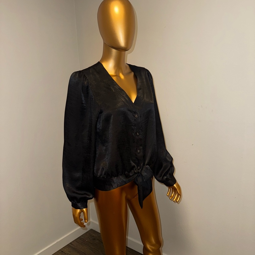 Laundry By Shelli Segal Black Blouse